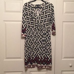 Black, white, and red dress